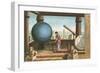 Ptolemy in the Observatory in Alexandria-Ramon Puiggari-Framed Giclee Print