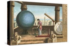 Ptolemy in the Observatory in Alexandria-Ramon Puiggari-Stretched Canvas