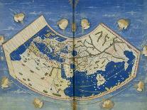 Map of the World with the Twelve Winds-Ptolemy-Giclee Print