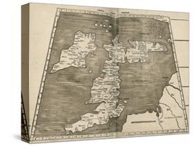 Ptolemy's Map of Britain, 16th Century-Library of Congress-Stretched Canvas