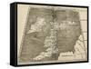 Ptolemy's Map of Britain, 16th Century-Library of Congress-Framed Stretched Canvas