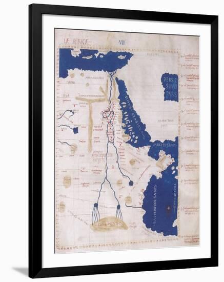 Ptolemy's Map of the Nile, 2nd Century-Science Source-Framed Giclee Print