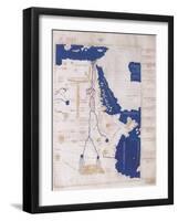 Ptolemy's Map of the Nile, 2nd Century-Science Source-Framed Giclee Print