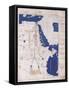 Ptolemy's Map of the Nile, 2nd Century-Science Source-Framed Stretched Canvas