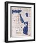 Ptolemy's Map of the Nile, 2nd Century-Science Source-Framed Giclee Print