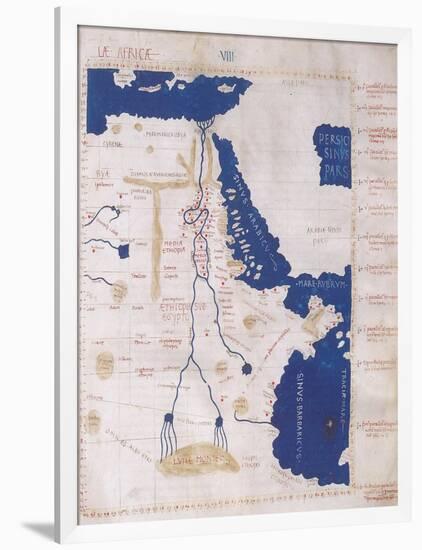 Ptolemy's Map of the Nile, 2nd Century-Science Source-Framed Giclee Print