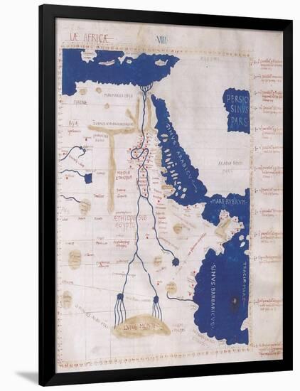 Ptolemy's Map of the Nile, 2nd Century-Science Source-Framed Giclee Print