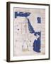 Ptolemy's Map of the Nile, 2nd Century-Science Source-Framed Giclee Print