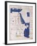 Ptolemy's Map of the Nile, 2nd Century-Science Source-Framed Giclee Print