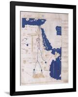 Ptolemy's Map of the Nile, 2nd Century-Science Source-Framed Giclee Print