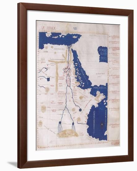 Ptolemy's Map of the Nile, 2nd Century-Science Source-Framed Giclee Print