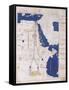 Ptolemy's Map of the Nile, 2nd Century-Science Source-Framed Stretched Canvas