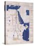 Ptolemy's Map of the Nile, 2nd Century-Science Source-Stretched Canvas