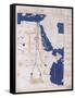 Ptolemy's Map of the Nile, 2nd Century-Science Source-Framed Stretched Canvas