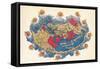 Ptolemy's Map of the World Ca.D 150-Ptolemy Claudius-Framed Stretched Canvas