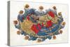 Ptolemy's World Map, 2nd Century-Science Source-Stretched Canvas