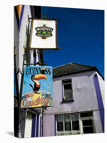 Pub Signs, Eyeries Village, Beara Peninsula, County Cork, Ireland-null-Stretched Canvas