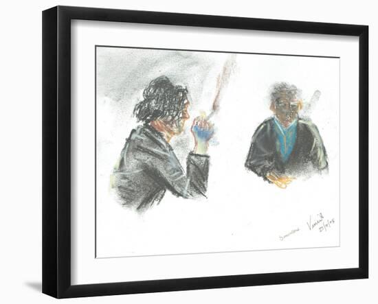 Pub Smokers, 2005,-Vincent Alexander Booth-Framed Giclee Print