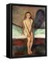 Puberty, 1894 (Oil on Canvas)-Edvard Munch-Framed Stretched Canvas