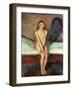 Puberty, 1894 (Oil on Canvas)-Edvard Munch-Framed Giclee Print