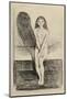 Puberty Black and White, 1894-Edvard Munch-Mounted Giclee Print