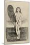 Puberty Black and White, 1894-Edvard Munch-Mounted Giclee Print