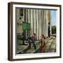 "Public Aquarium", May 15, 1954-George Hughes-Framed Giclee Print