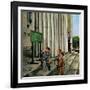 "Public Aquarium", May 15, 1954-George Hughes-Framed Giclee Print