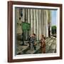 "Public Aquarium", May 15, 1954-George Hughes-Framed Giclee Print