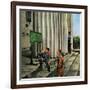 "Public Aquarium", May 15, 1954-George Hughes-Framed Giclee Print