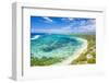 Public Beach by the turquoise Indian Ocean, Poste Lafayette, East coast, Mauritius-Roberto Moiola-Framed Photographic Print