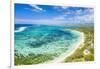 Public Beach by the turquoise Indian Ocean, Poste Lafayette, East coast, Mauritius-Roberto Moiola-Framed Photographic Print