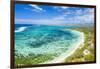 Public Beach by the turquoise Indian Ocean, Poste Lafayette, East coast, Mauritius-Roberto Moiola-Framed Photographic Print