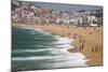 Public Beach in the Resort Town of Nazare on the Portuguese Coast-Mallorie Ostrowitz-Mounted Photographic Print