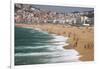 Public Beach in the Resort Town of Nazare on the Portuguese Coast-Mallorie Ostrowitz-Framed Photographic Print