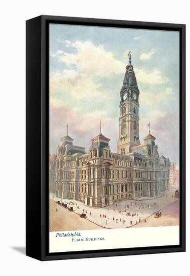 Public Buildings, Philadelphia, Pennsylvania-null-Framed Stretched Canvas