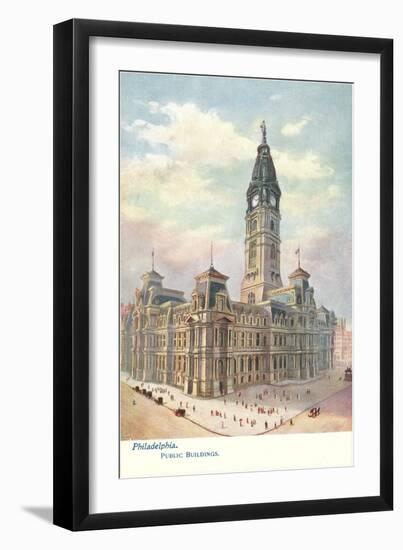 Public Buildings, Philadelphia, Pennsylvania-null-Framed Art Print