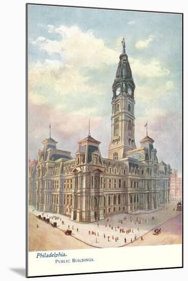 Public Buildings, Philadelphia, Pennsylvania-null-Mounted Art Print