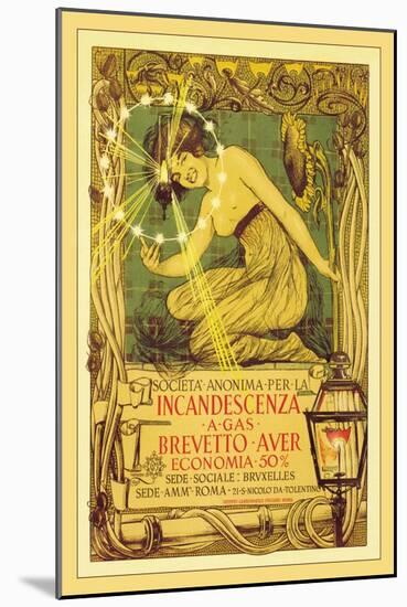 Public Company for Incandescent Lighting by Gas-Giovanni Mataloni-Mounted Art Print