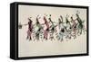 Public Dance in Honour of the Warrior He Dog-Amos Bad Heart Buffalo-Framed Stretched Canvas
