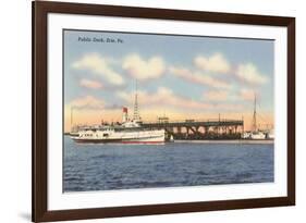 Public Dock, Erie, Pittsburgh, Pennsylvania-null-Framed Art Print