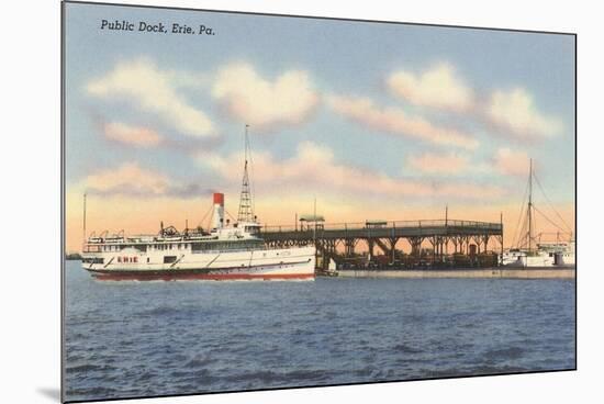 Public Dock, Erie, Pittsburgh, Pennsylvania-null-Mounted Art Print