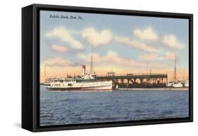 Public Dock, Erie, Pittsburgh, Pennsylvania-null-Framed Stretched Canvas