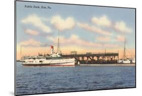 Public Dock, Erie, Pittsburgh, Pennsylvania-null-Mounted Art Print