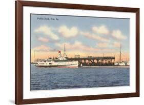 Public Dock, Erie, Pittsburgh, Pennsylvania-null-Framed Premium Giclee Print