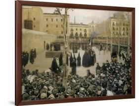 Public Execution by Garrote, 1894-Ramon Casas i Carbo-Framed Art Print