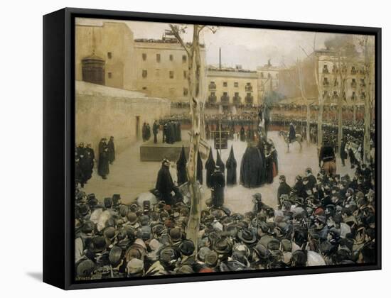 Public Execution by Garrote, 1894-Ramon Casas i Carbo-Framed Stretched Canvas