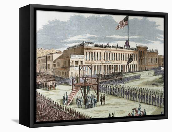 Public Execution of Murderers Joseph Hetherington and Philander Brace, 29 July 1856-Prisma Archivo-Framed Stretched Canvas