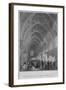 'Public Exhibition of Frescoes & Sculpture in Westminster Hall', c1841-William Radclyffe-Framed Giclee Print