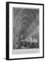 'Public Exhibition of Frescoes & Sculpture in Westminster Hall', c1841-William Radclyffe-Framed Giclee Print